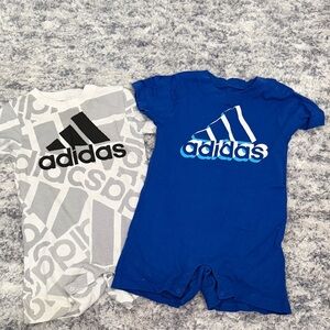 Adidas Infant Romper Duo in Blue and White
